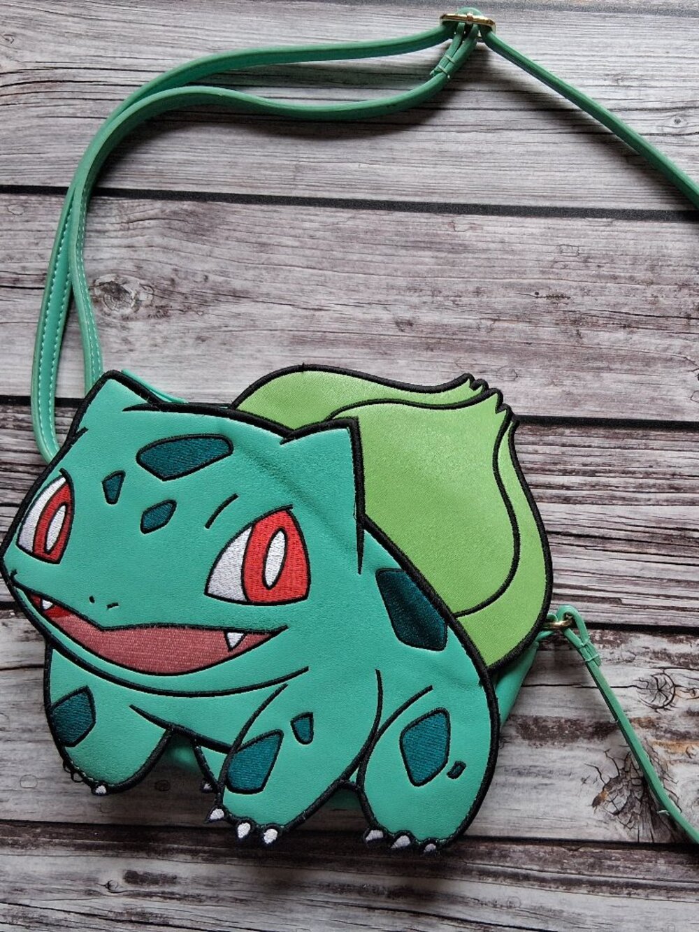 Thinkgeek Bulbasaur Crossbody Purse Bag Clutch Pokemon Vegan Leather